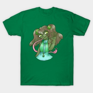 Frog Girl Catching A Dragonfly T-Shirt